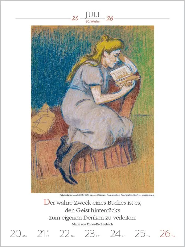 Bild: 9783731888468 | Literaturkalender Frauen lieben Lesen 2026 | Verlag Korsch | Kalender