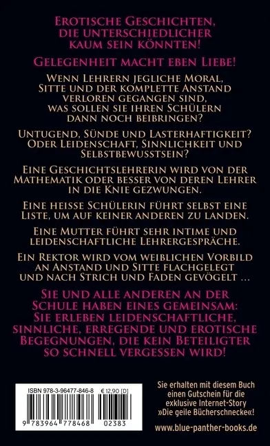 Bild: 9783964778468 | Schule der Sünde Erotische Geschichten | Gelegenheit macht Liebe!