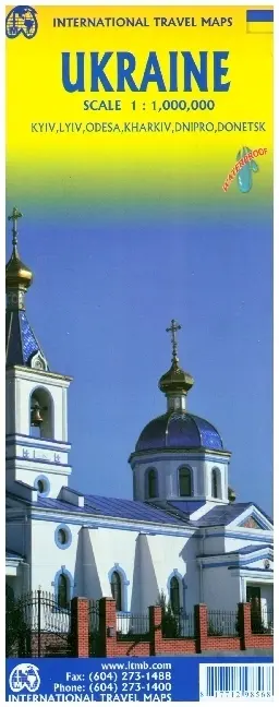 Cover: 9781771298568 | Ukraine | ITM Intern.Travel Maps 1:1000000 | (Land-)Karte | Englisch