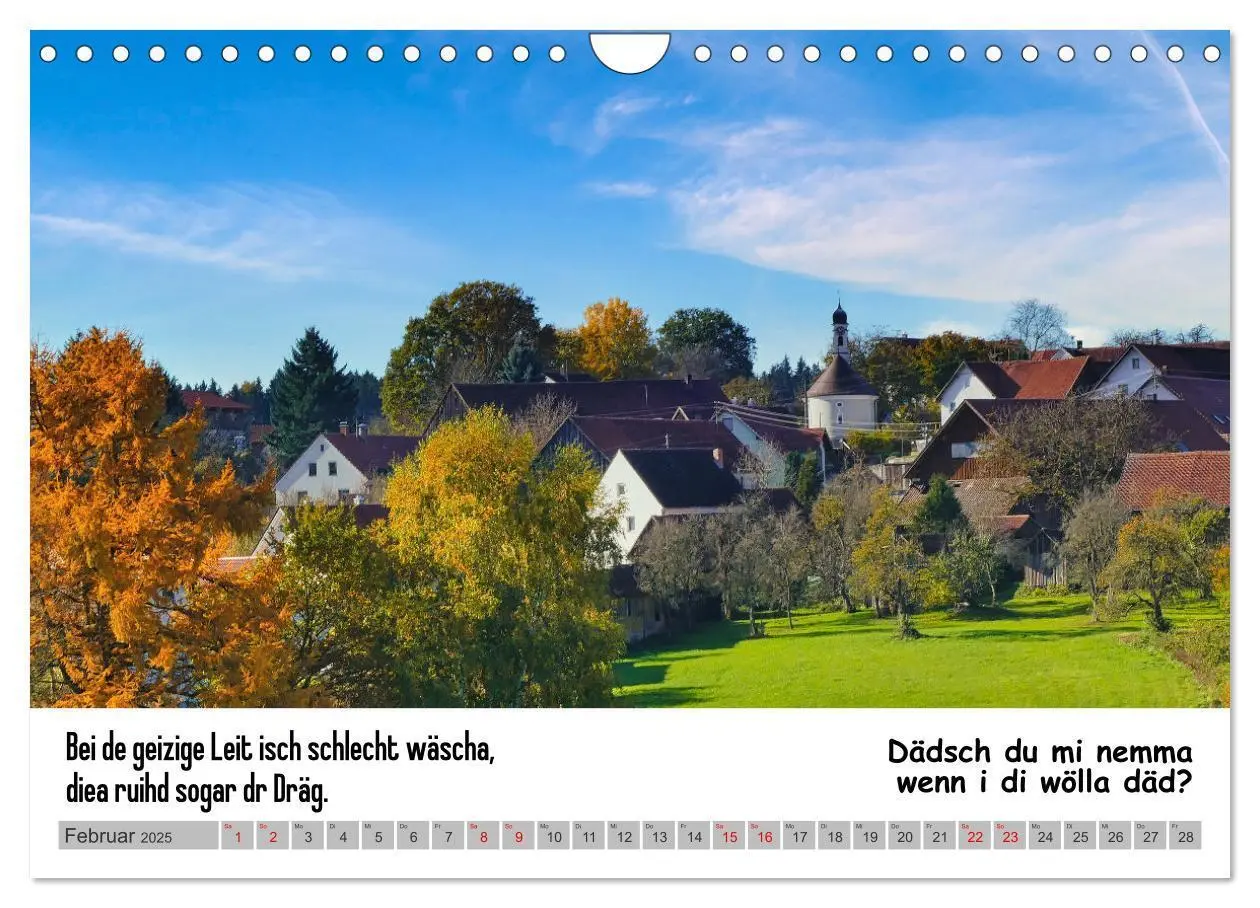 Bild: 9783383848568 | Schwäbische Sprichwörter 1 Wi ma hald so said! (Wandkalender 2025...
