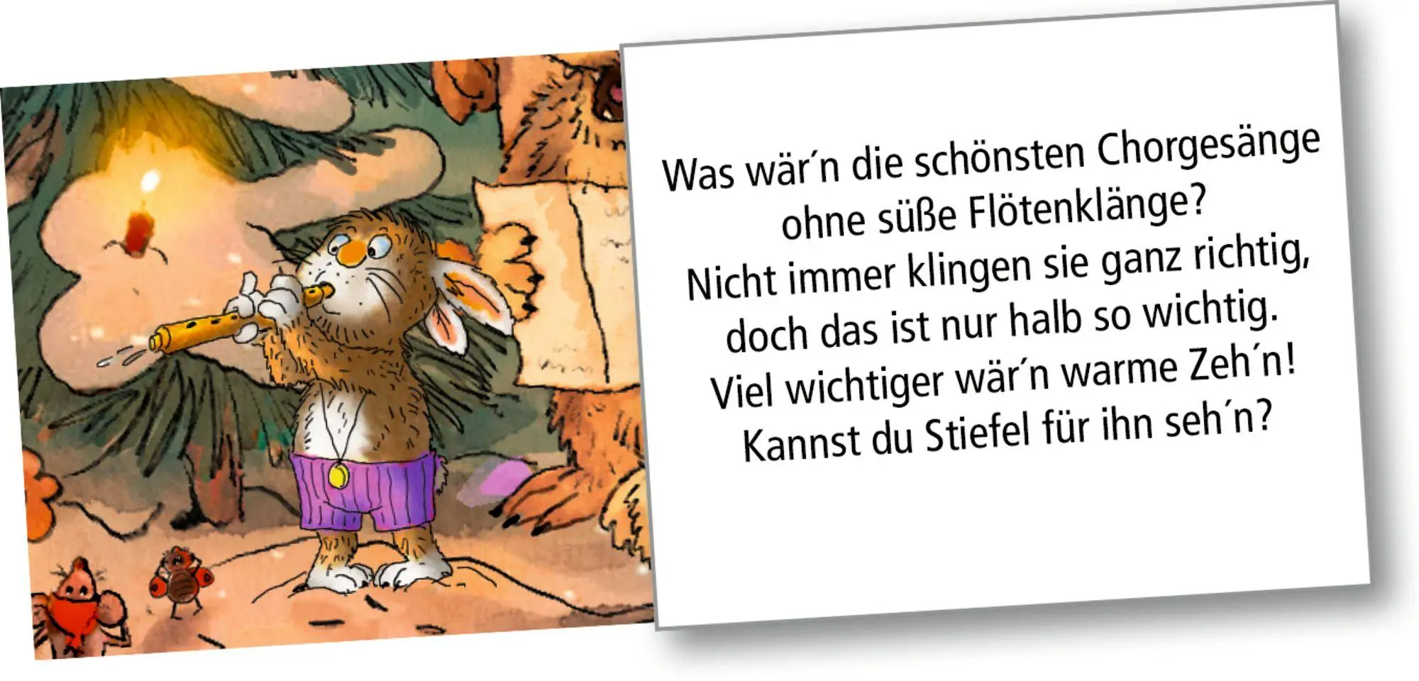 Bild: 4050003958668 | Wand-Adventskalender - Tierischer Chor im Winterwald | Walko | 1 S.