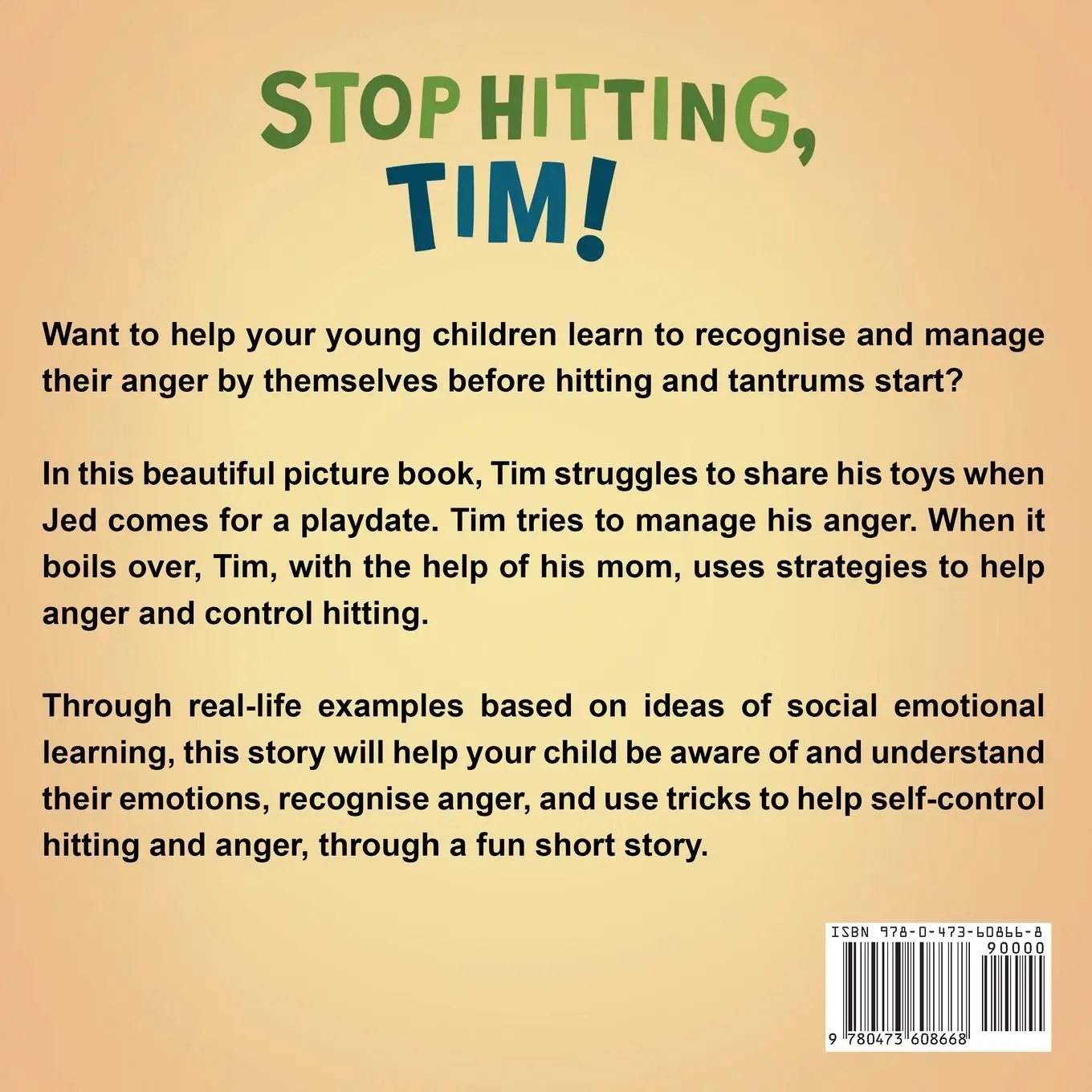 Rückseite: 9780473608668 | Stop Hitting, Tim! | Adrian Laurent | Taschenbuch | Englisch | 2022