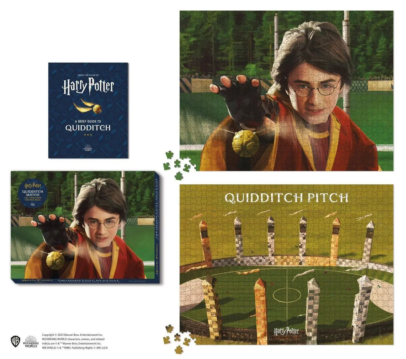 Cover: 9780762478668 | Harry Potter Quidditch Match 2-in-1 Double-Sided 1000-Piece Puzzle