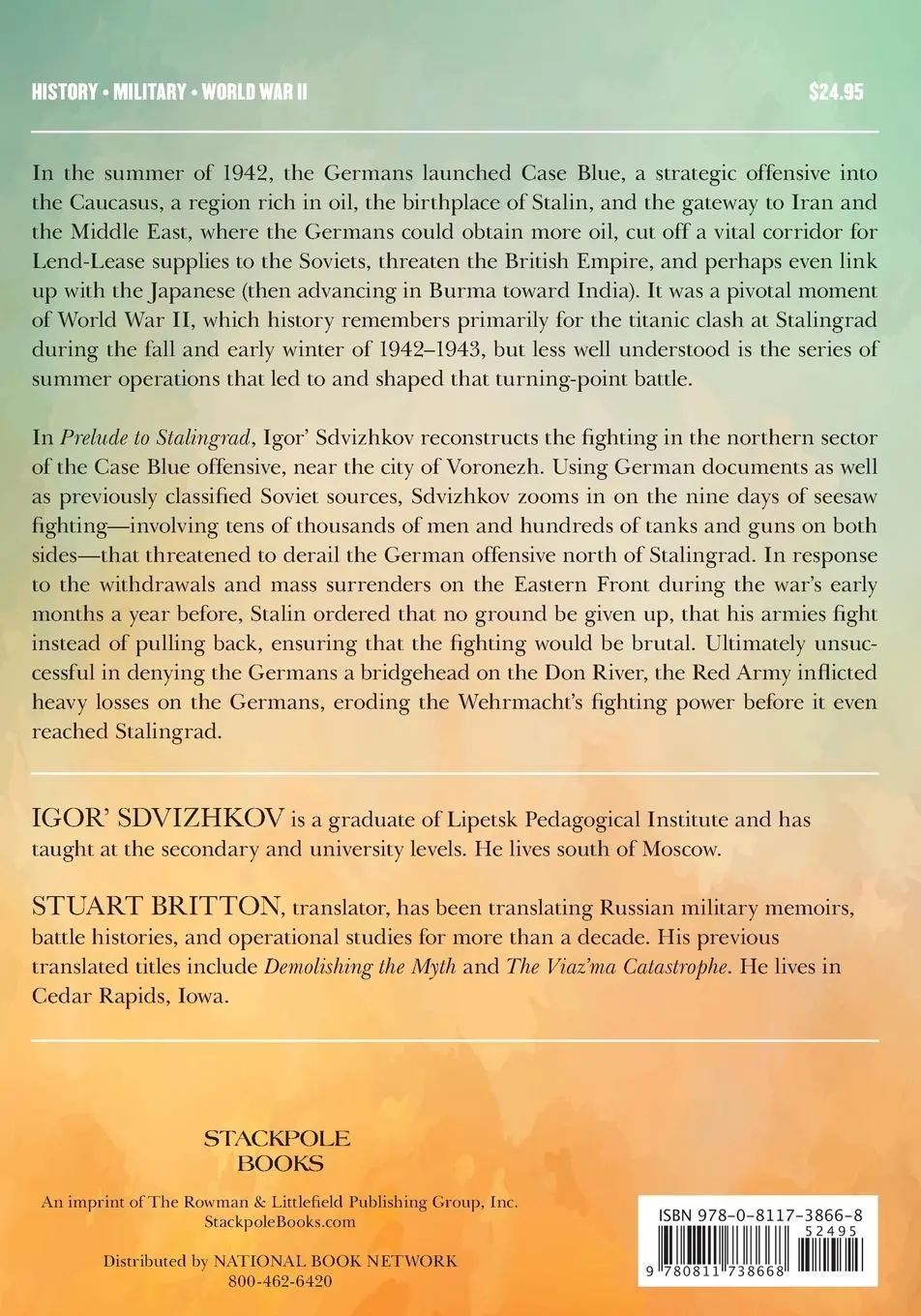 Rückseite: 9780811738668 | Prelude to Stalingrad | Igor Sdvizhkov | Taschenbuch | Englisch | 2019