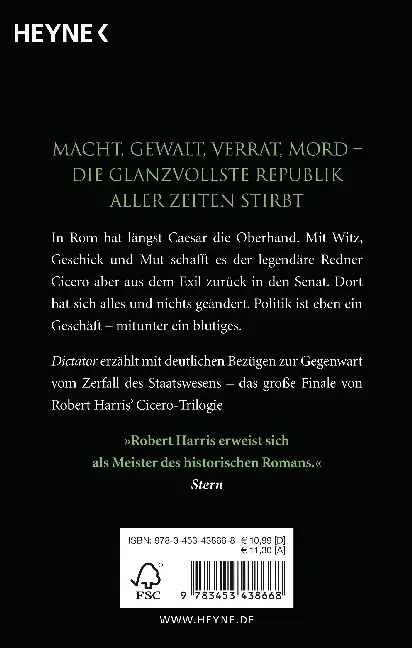 Bild: 9783453438668 | Dictator | Robert Harris | Taschenbuch | Cicero | 524 S. | Deutsch