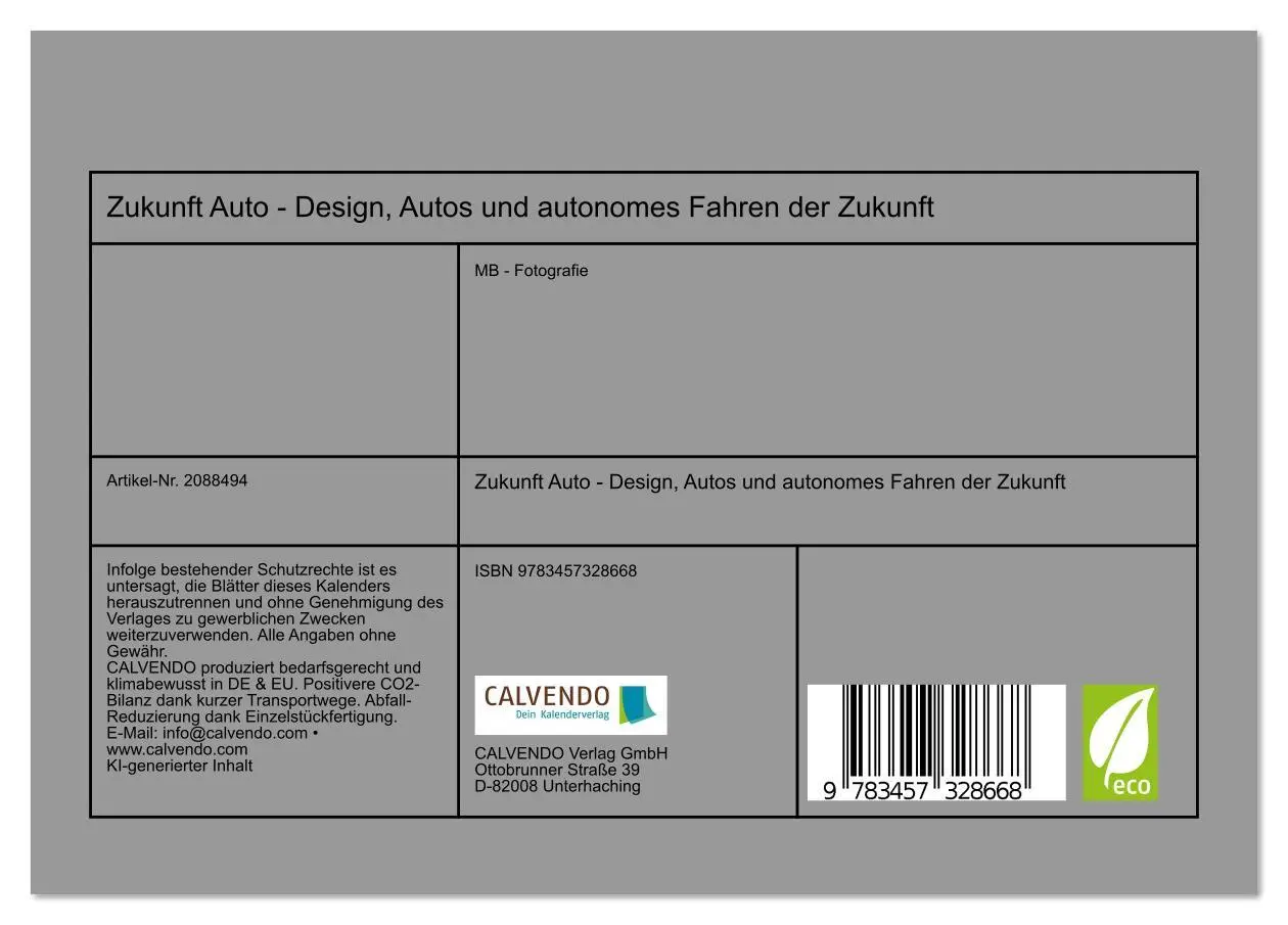 Bild: 9783457328668 | Zukunft Auto - Design, Autos und autonomes Fahren der Zukunft...
