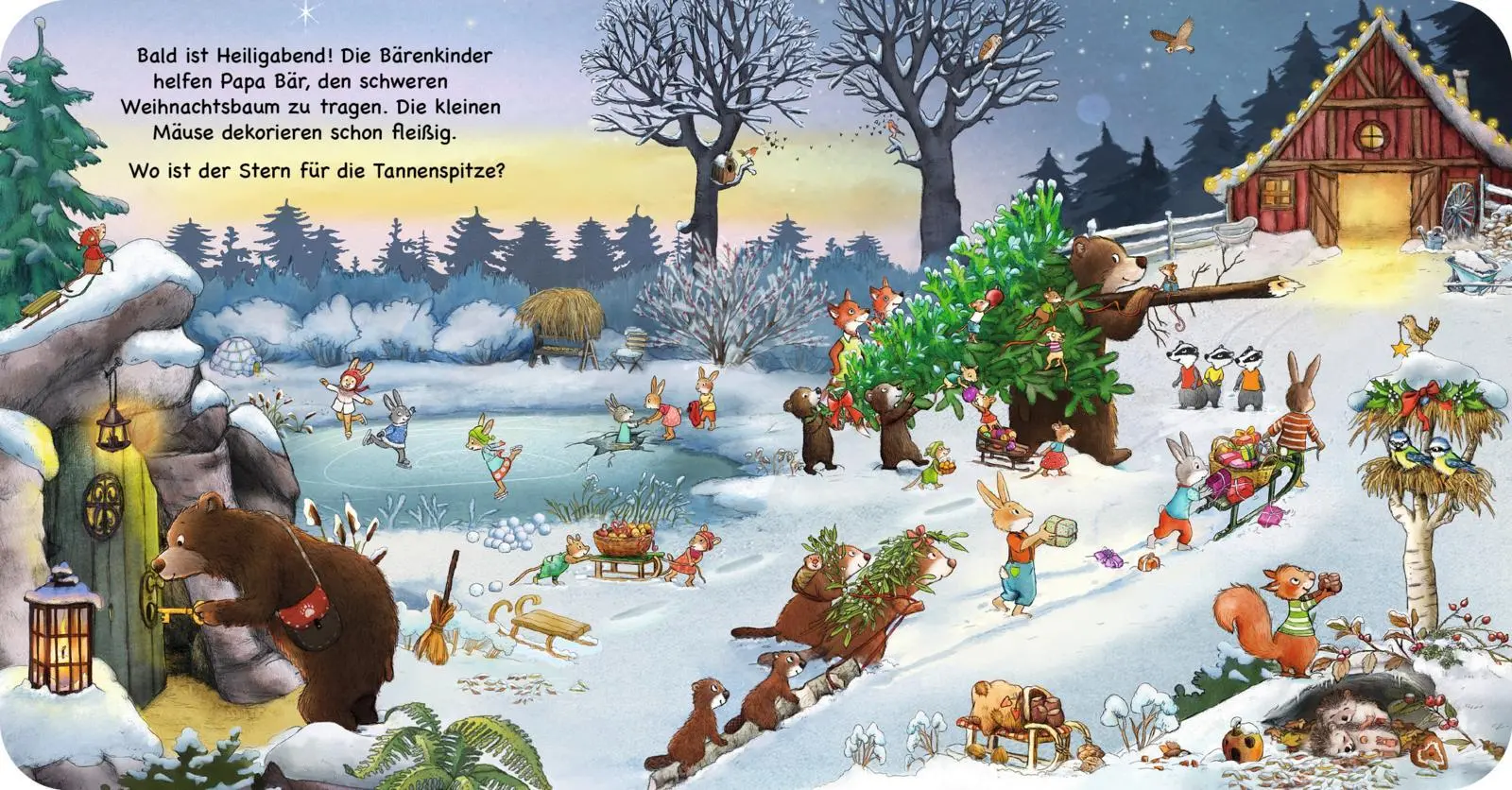 Bild: 9783480238668 | Fröhliche Weihnachten | Kleines Wimmelbuch für Kinder ab 2 Jahren