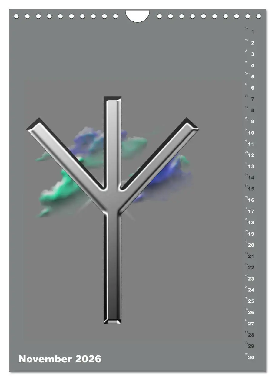 Bild: 9783516348668 | Germanische Runen (Wandkalender 2026 DIN A4 hoch), CALVENDO...