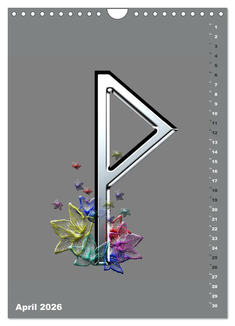 Bild: 9783516348668 | Germanische Runen (Wandkalender 2026 DIN A4 hoch), CALVENDO...