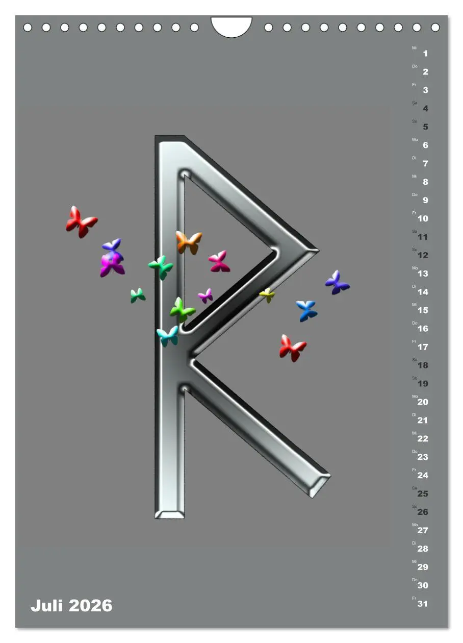 Bild: 9783516348668 | Germanische Runen (Wandkalender 2026 DIN A4 hoch), CALVENDO...
