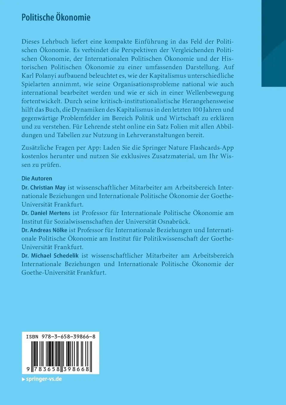 Rückseite: 9783658398668 | Politische Ökonomie | Vergleichend - International - Historisch | 2023