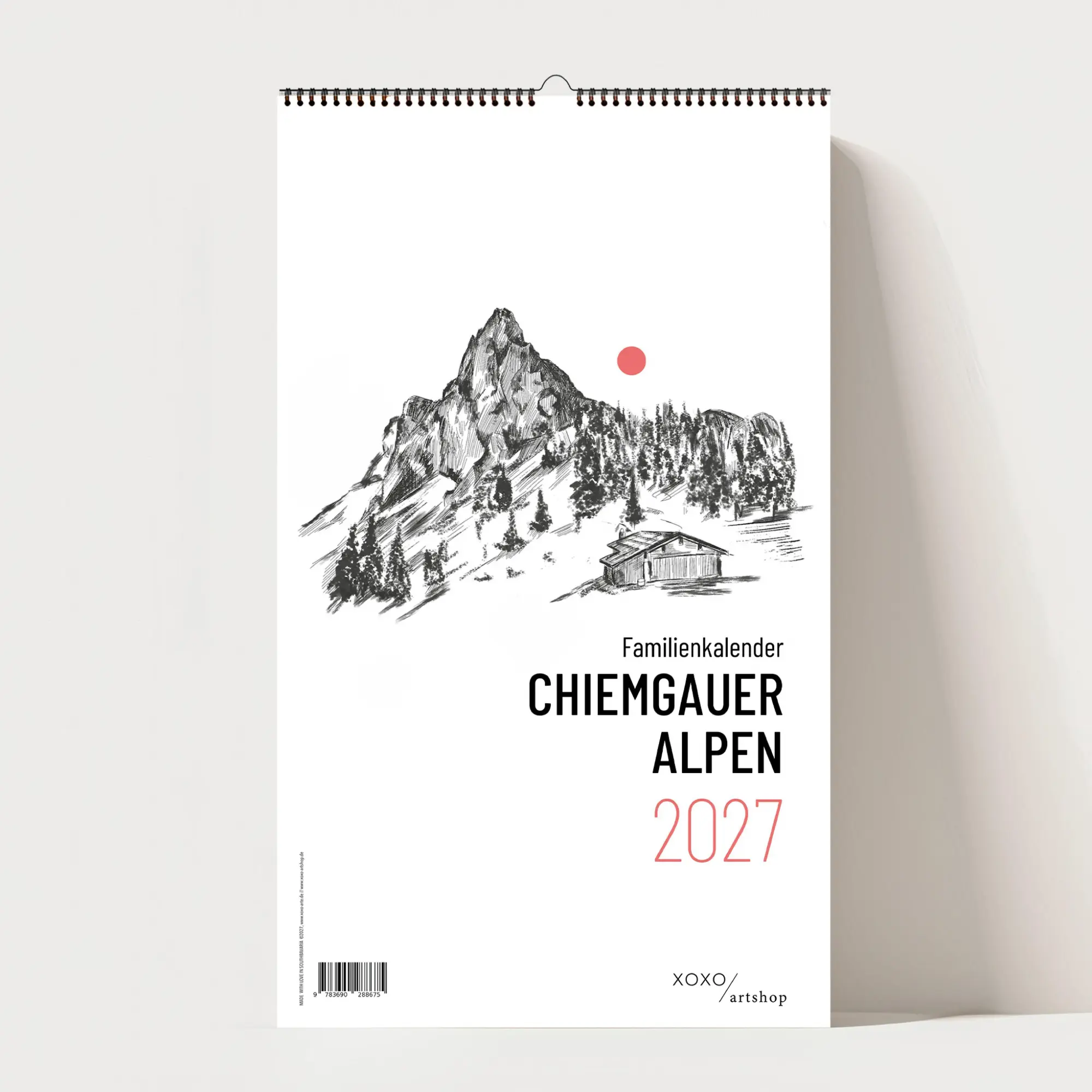 Cover: 9783690288668 | Chiemgauer Alpen, Design Wandkalender 2027, 5 Spalten...