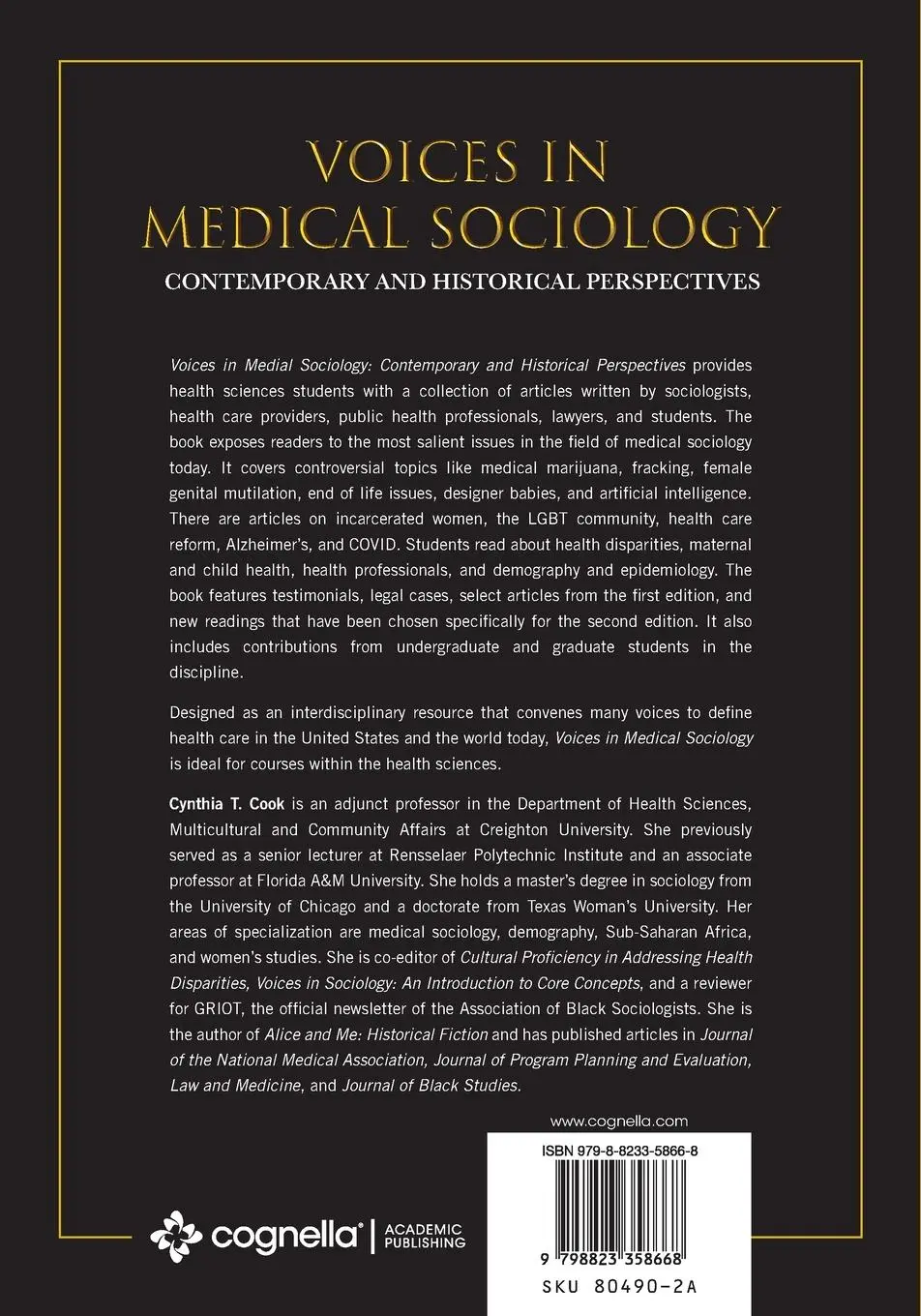 Rückseite: 9798823358668 | Voices in Medical Sociology | Contemporary Perspectives | Cynthia Cook