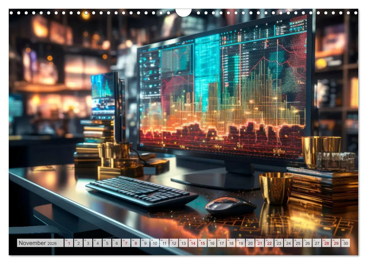 Bild: 9783457488768 | Krypto und Blockchain (Wandkalender 2026 DIN A3 quer), CALVENDO...