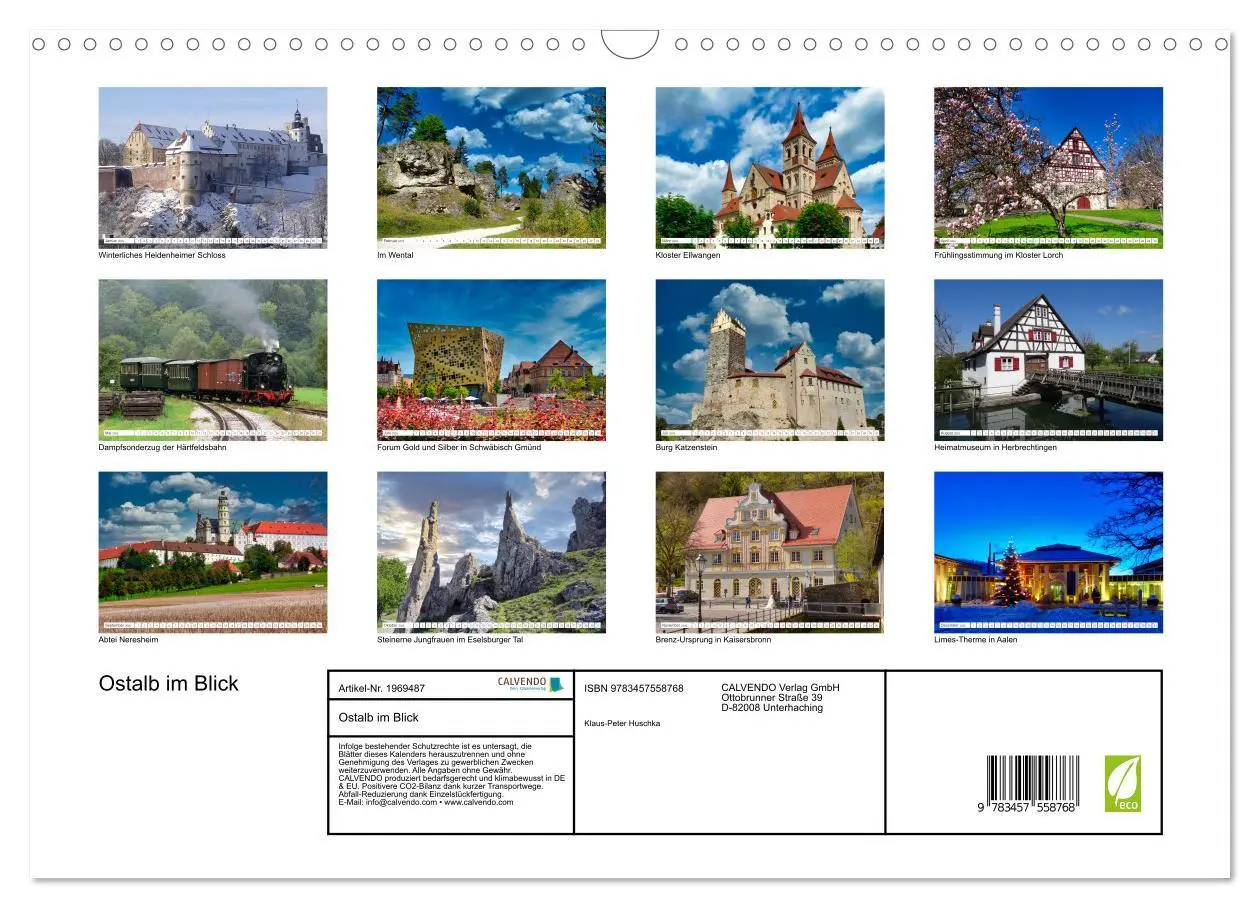 Bild: 9783457558768 | Ostalb im Blick (Wandkalender 2026 DIN A3 quer), CALVENDO...