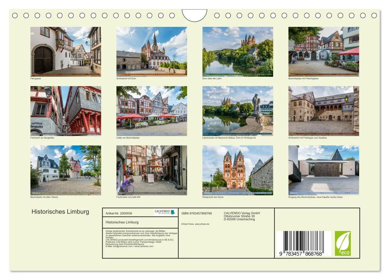 Bild: 9783457868768 | Historisches Limburg (Wandkalender 2026 DIN A4 quer), CALVENDO...