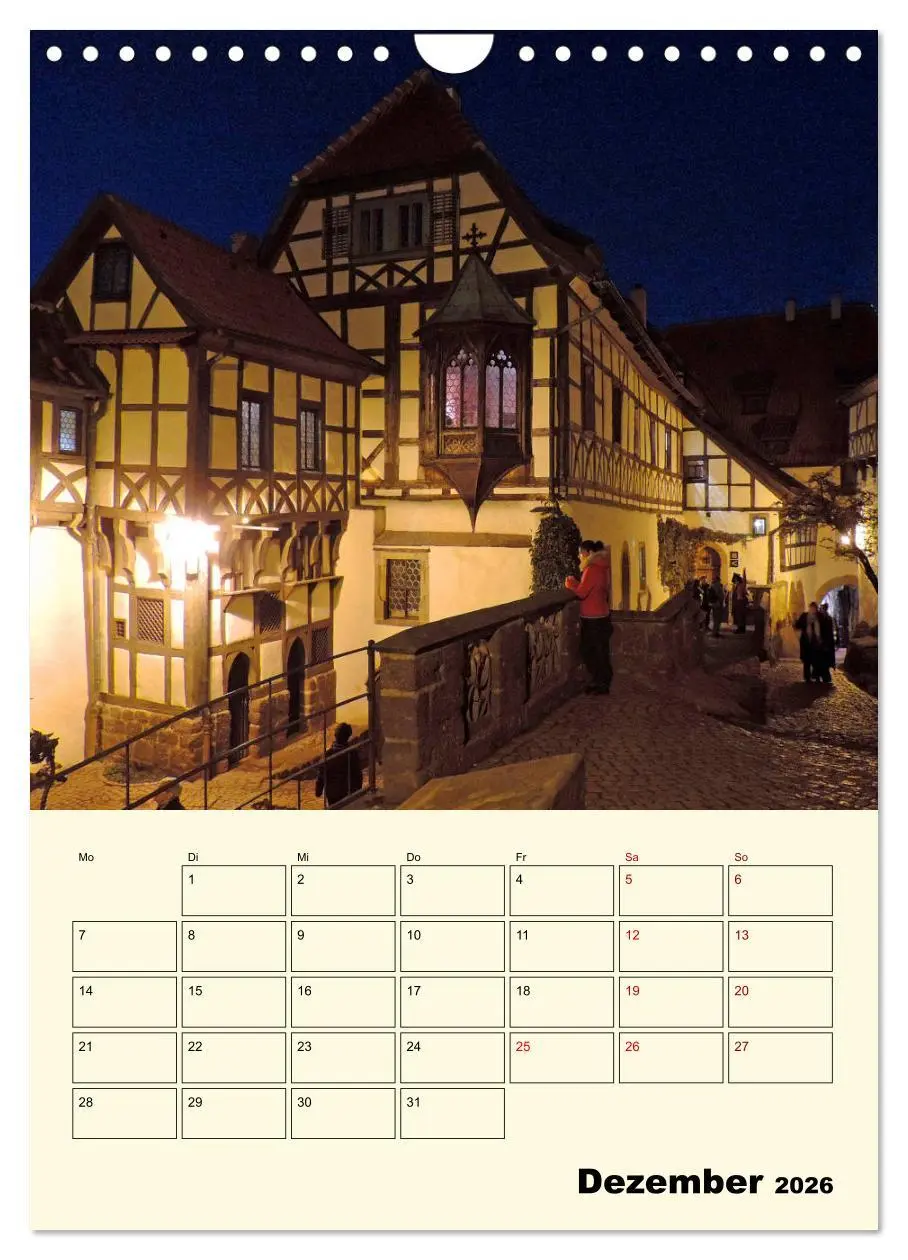 Bild: 9783516408768 | Die Wartburg - Weltkulturerbe in Thüringen (Wandkalender 2026 DIN...
