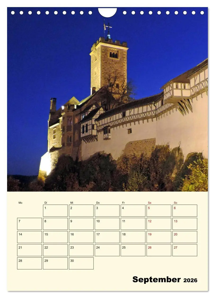 Bild: 9783516408768 | Die Wartburg - Weltkulturerbe in Thüringen (Wandkalender 2026 DIN...