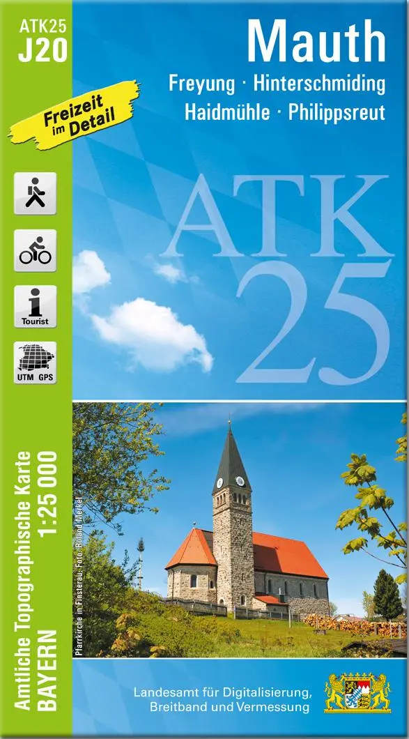 Cover: 9783899338768 | ATK25-J20 Mauth (Amtliche Topographische Karte 1:25000) | (Land-)Karte