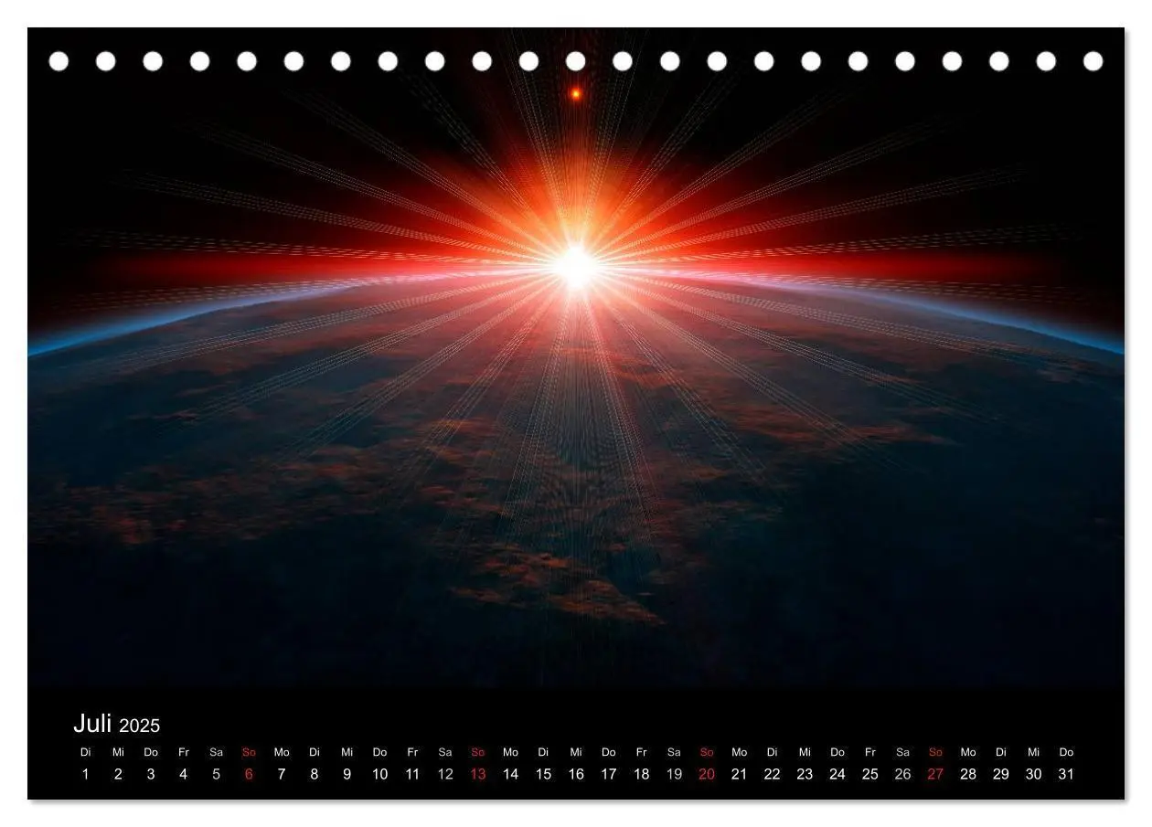 Bild: 9783435768868 | Ferne Welten (Tischkalender 2025 DIN A5 quer), CALVENDO Monatskalender