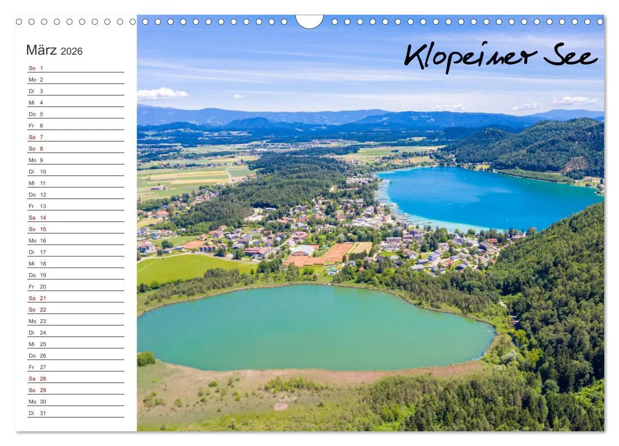Bild: 9783457618868 | Wunderschönes Kärnten. Landschaft und Seen. (Wandkalender 2026 DIN...