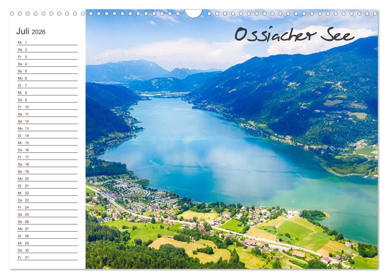 Bild: 9783457618868 | Wunderschönes Kärnten. Landschaft und Seen. (Wandkalender 2026 DIN...