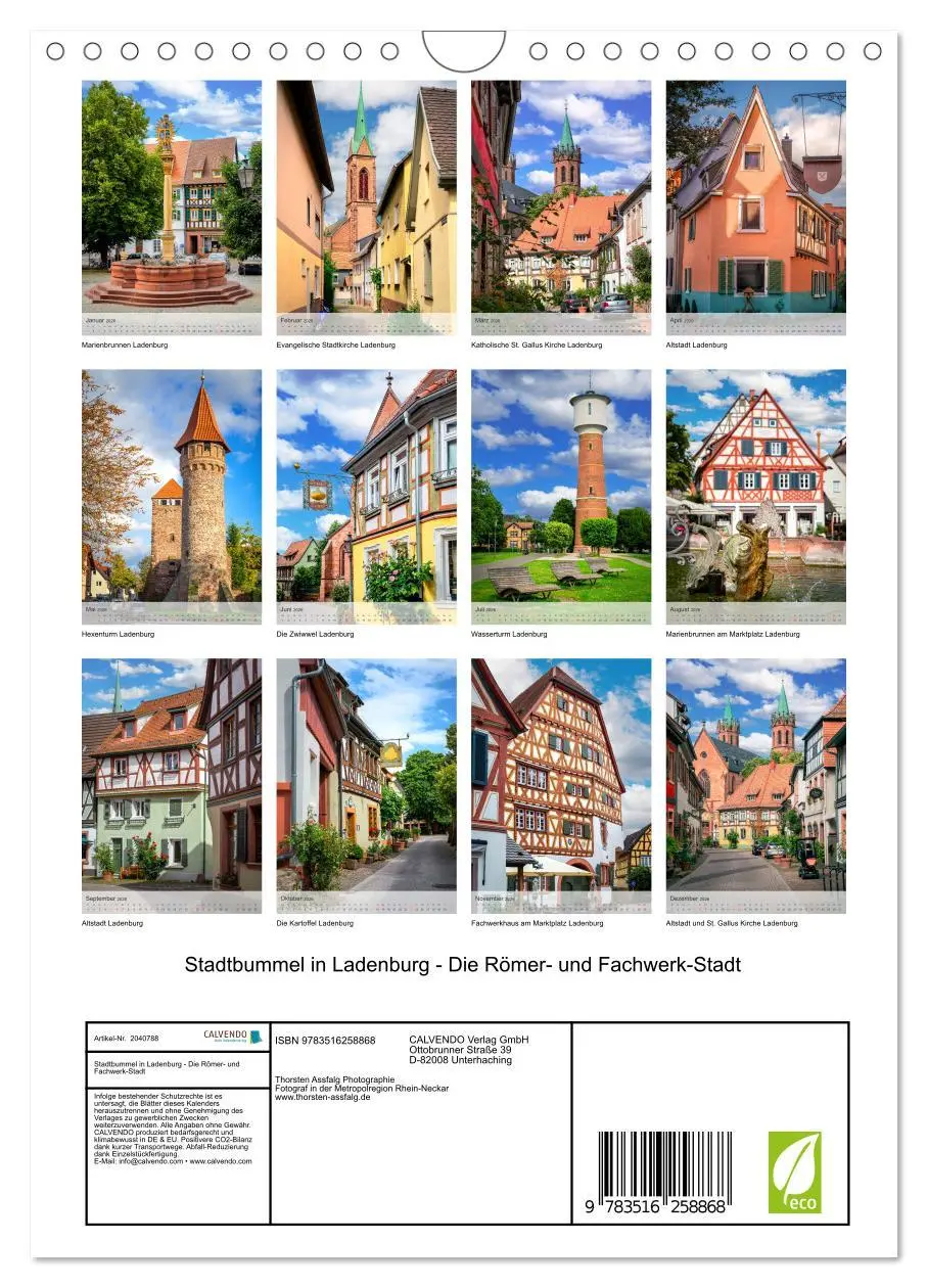 Bild: 9783516258868 | Stadtbummel in Ladenburg - Die Römer- und Fachwerk-Stadt...
