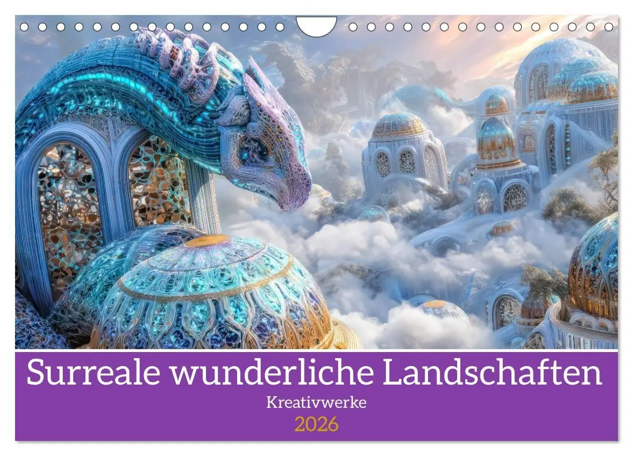 Cover: 9783516708868 | Surreale wunderliche Landschaften - Kreativwerke (Wandkalender 2026...