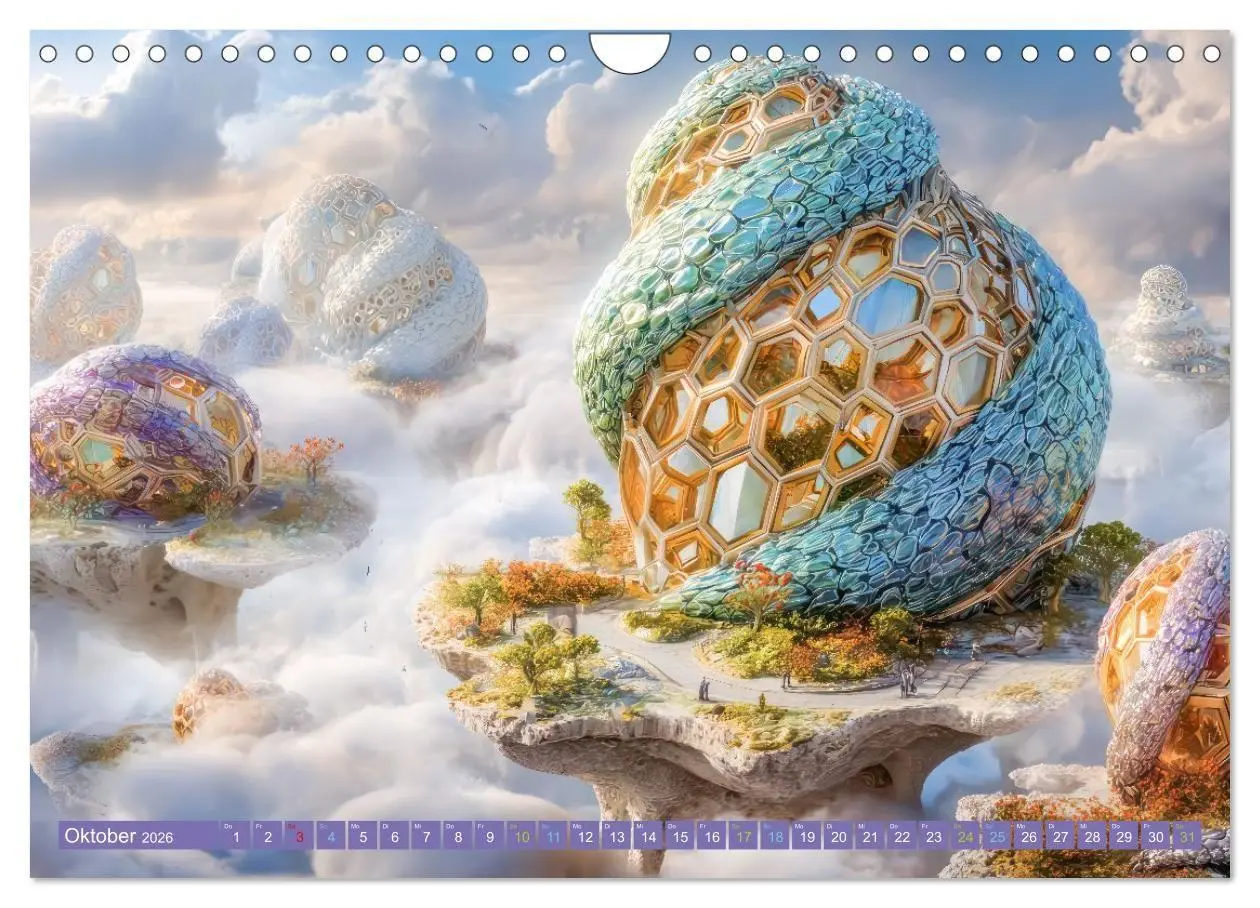 Bild: 9783516708868 | Surreale wunderliche Landschaften - Kreativwerke (Wandkalender 2026...
