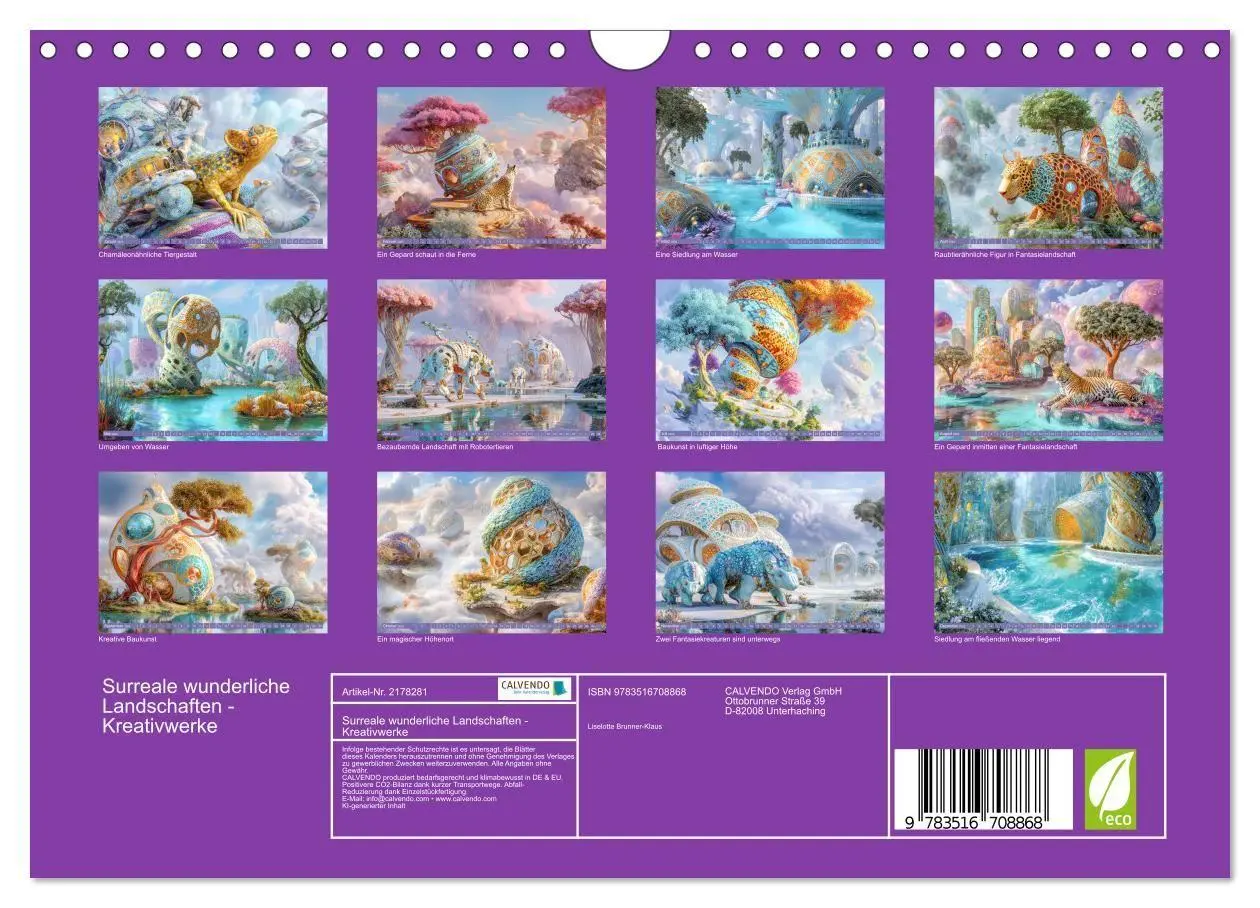 Bild: 9783516708868 | Surreale wunderliche Landschaften - Kreativwerke (Wandkalender 2026...