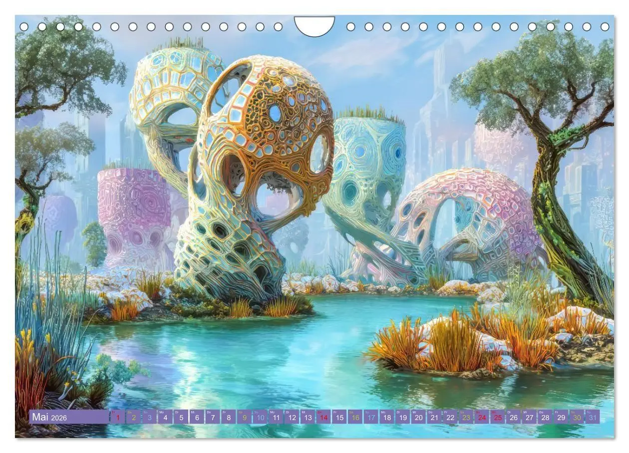 Bild: 9783516708868 | Surreale wunderliche Landschaften - Kreativwerke (Wandkalender 2026...