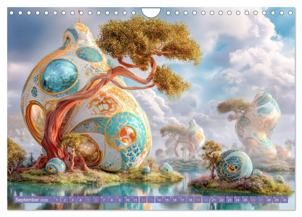 Bild: 9783516708868 | Surreale wunderliche Landschaften - Kreativwerke (Wandkalender 2026...