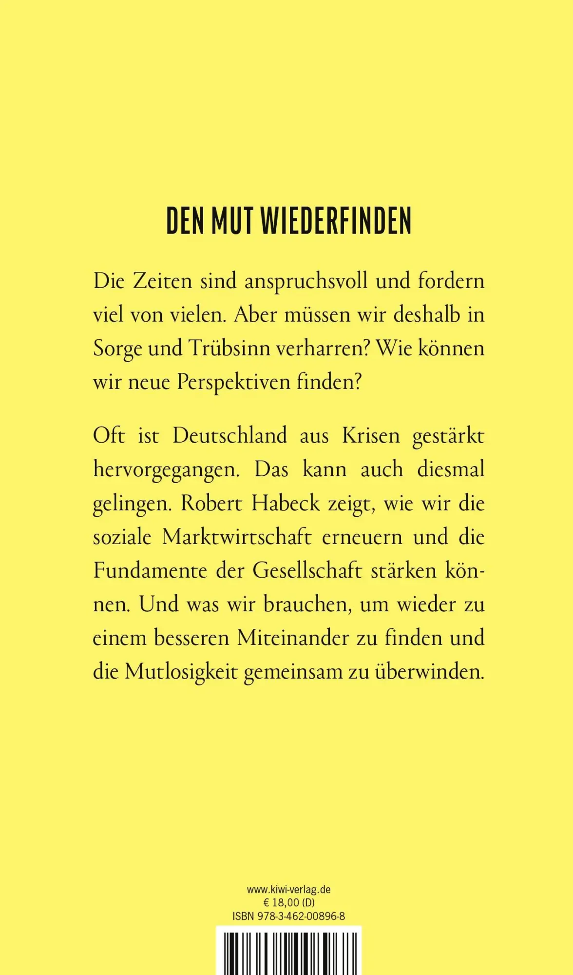 Rückseite: 9783462008968 | Den Bach rauf | Eine Kursbestimmung | Robert Habeck | Buch | 144 S.
