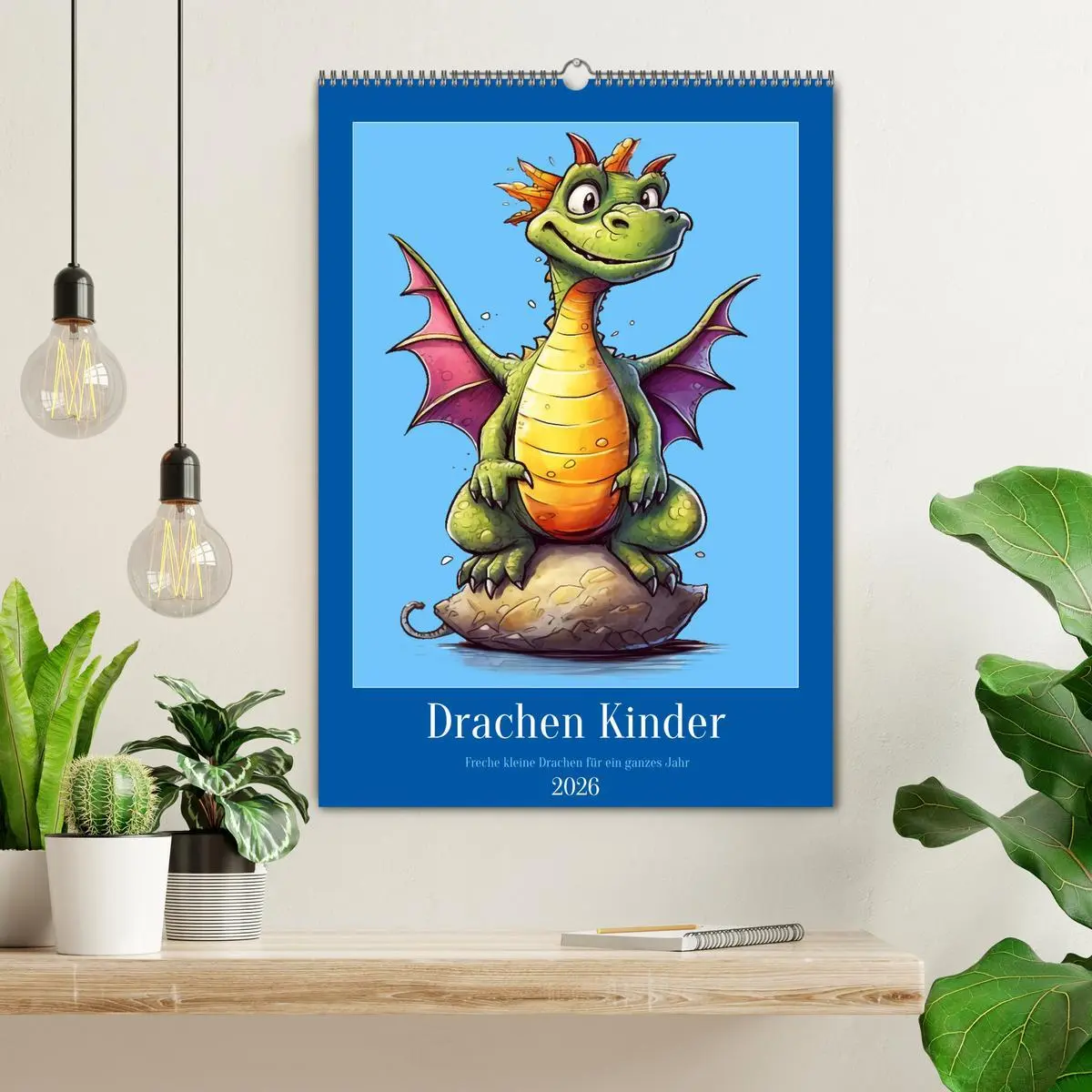 Bild: 9783516318968 | Drachen Kinder (Wandkalender 2026 DIN A2 hoch), CALVENDO...