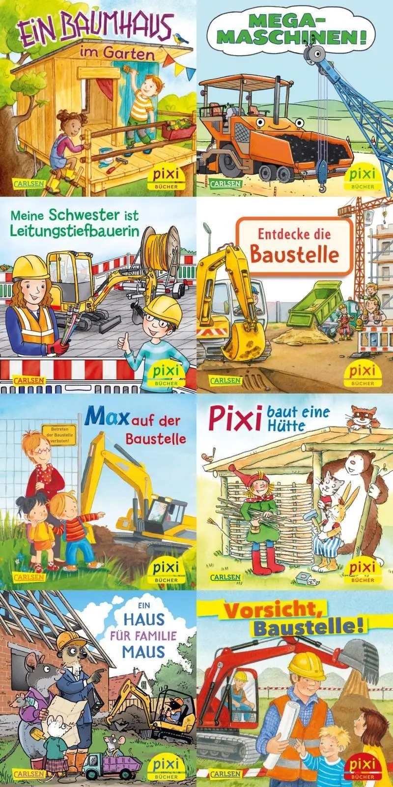 Cover: 9783551038968 | Pixi-8er-Set 311: Pixi auf der Baustelle (8x1 Exemplar) | Diverse
