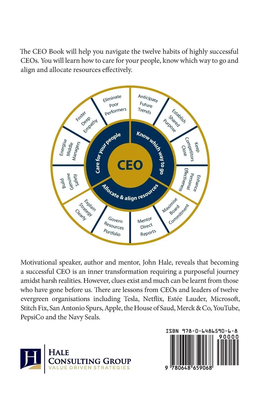 Rückseite: 9780648659068 | The CEO Book | John Hale | Taschenbuch | Englisch | 2024