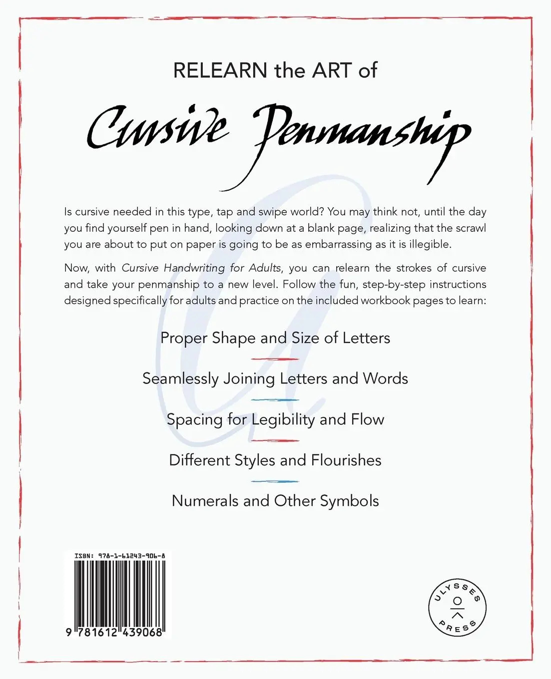 Rückseite: 9781612439068 | Cursive Handwriting for Adults | John Neal | Taschenbuch | Englisch