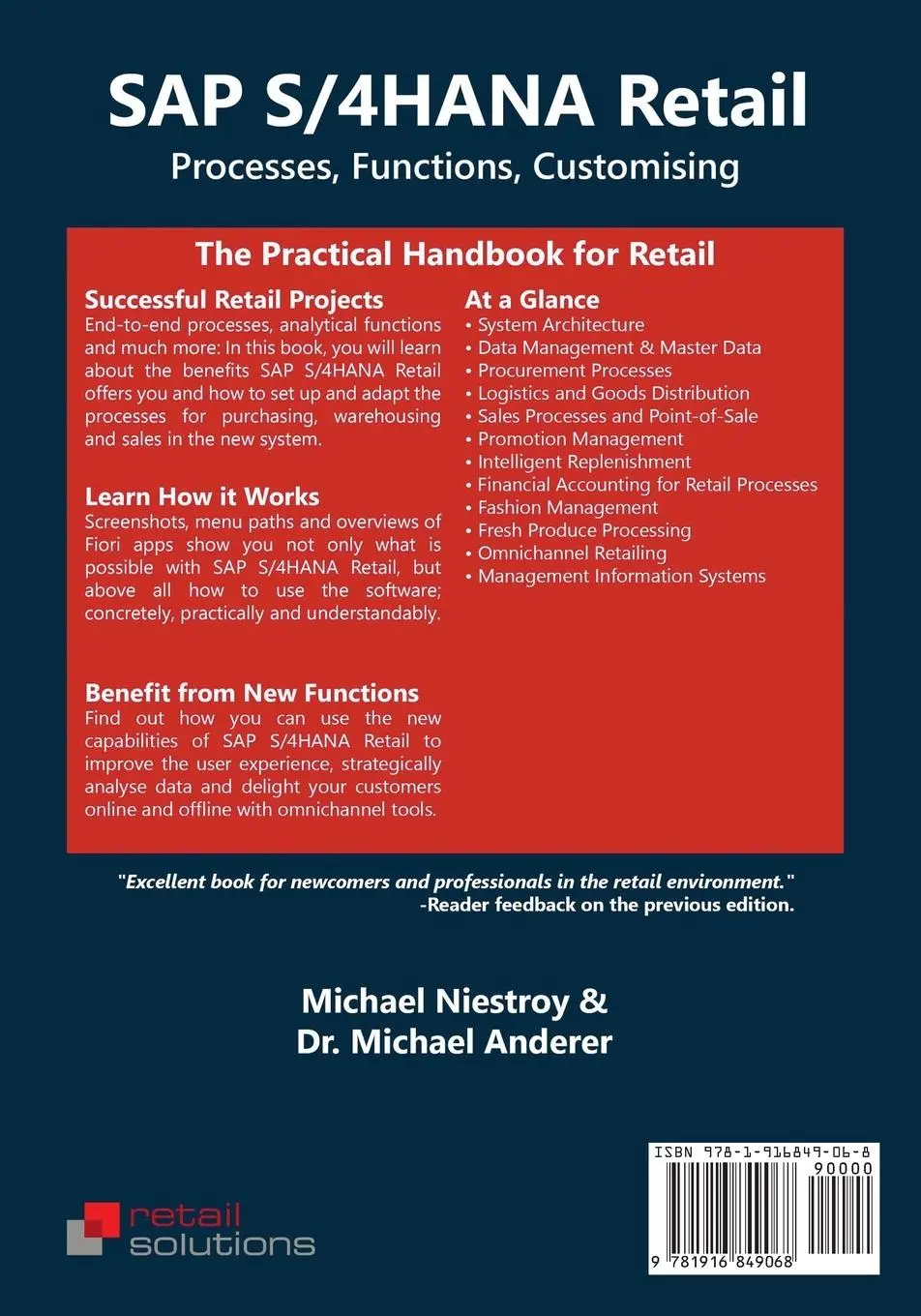 Rückseite: 9781916849068 | SAP S/4HANA Retail | Processes, Functions, Customising | Taschenbuch
