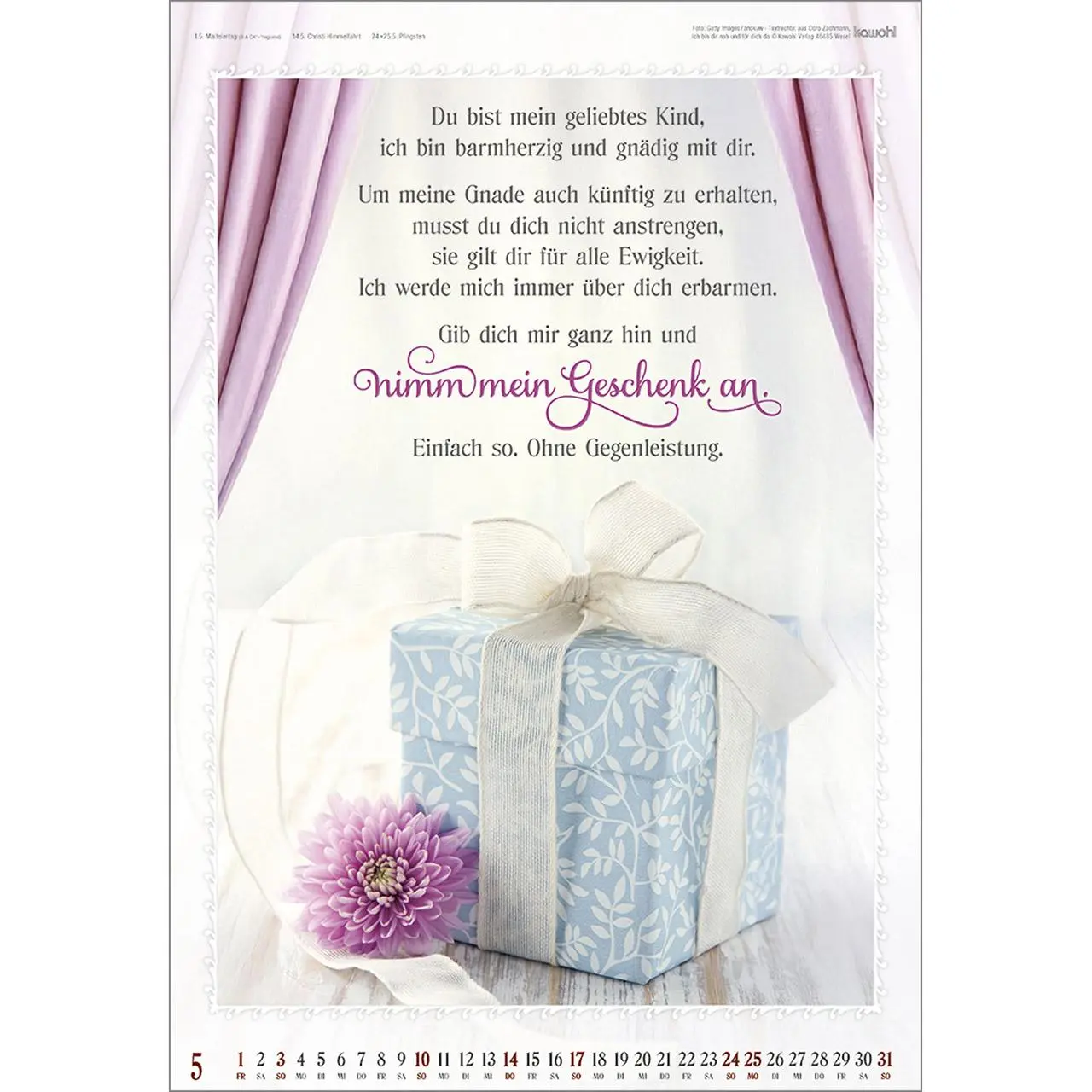 Bild: 9783754809068 | Ich bin da, dir ganz nah 2026 | Doro Zachmann | Kalender | 14 S.
