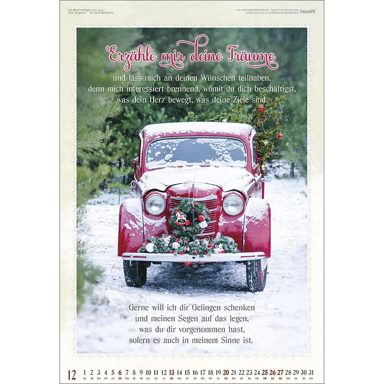 Bild: 9783754809068 | Ich bin da, dir ganz nah 2026 | Doro Zachmann | Kalender | 14 S.