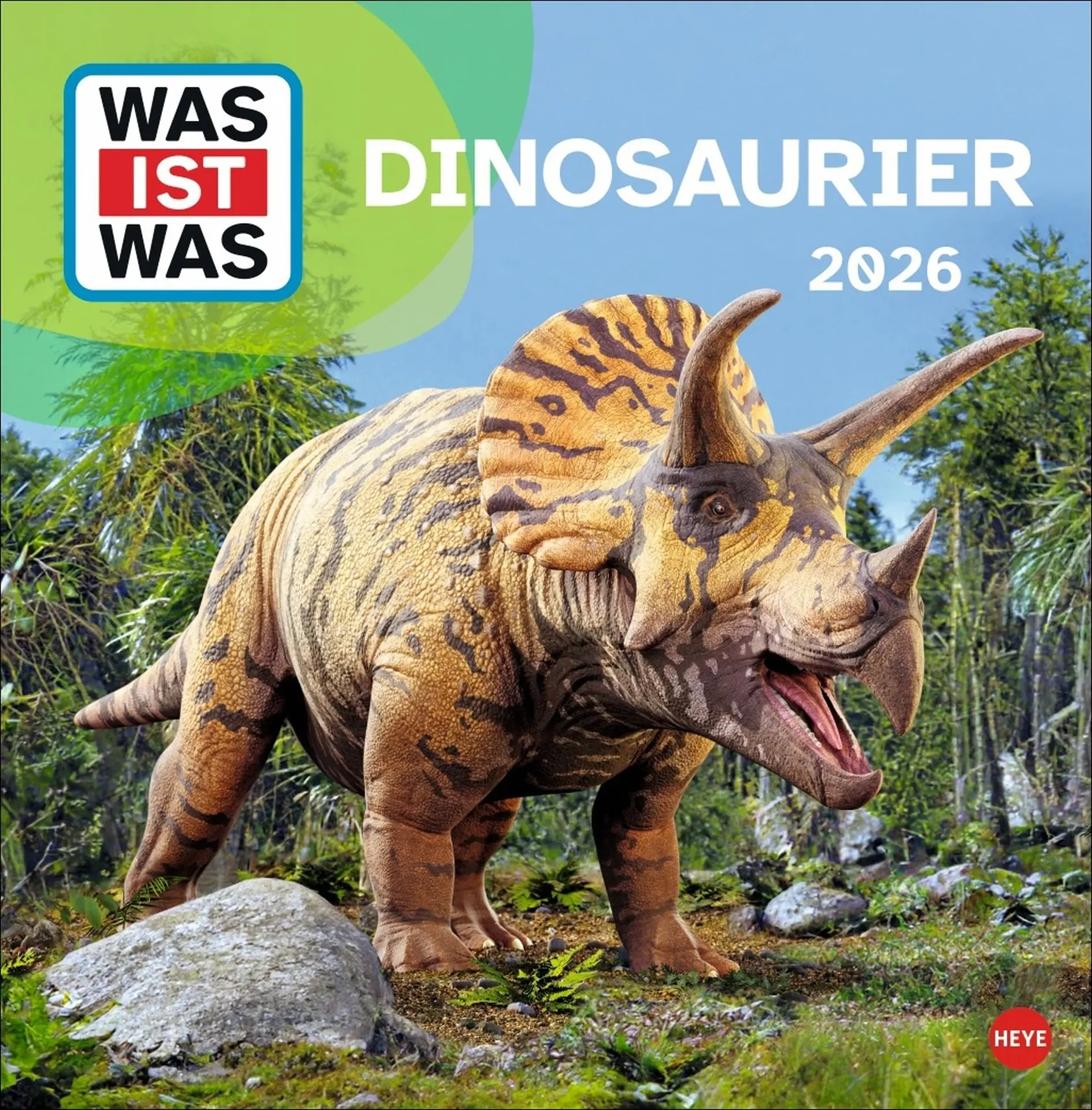 Cover: 9783756409068 | WAS IST WAS Dinosaurier Broschurkalender 2026 | Kalender | 28 S.