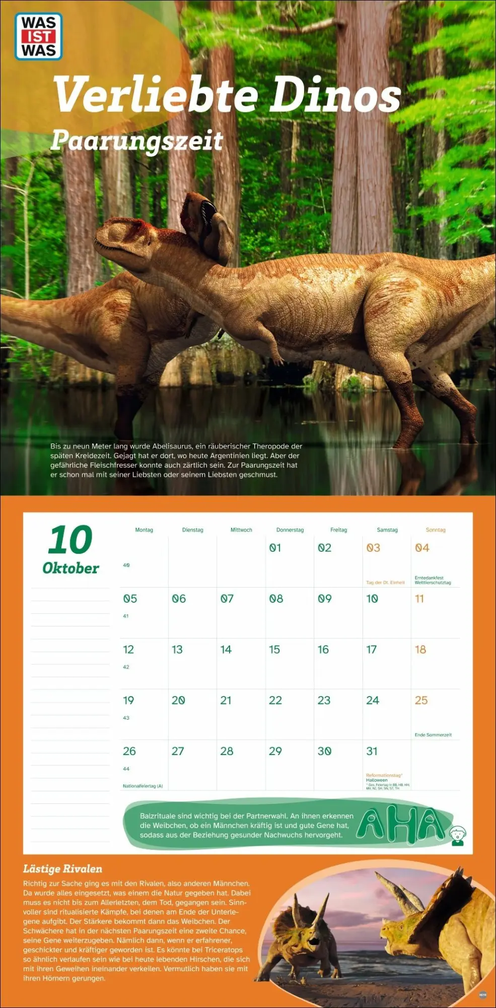 Bild: 9783756409068 | WAS IST WAS Dinosaurier Broschurkalender 2026 | Kalender | 28 S.