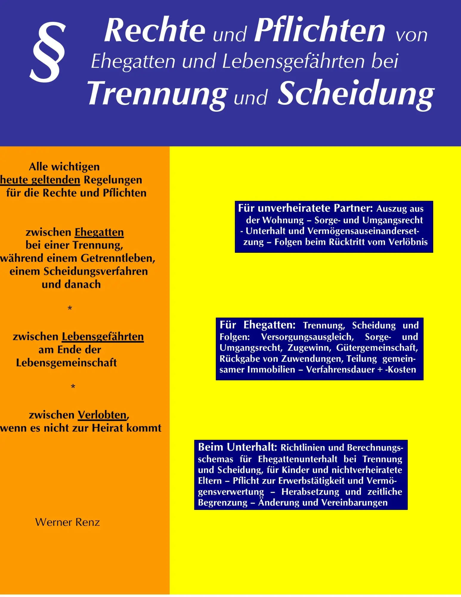 Cover: 9783837069068 | Rechte und Pflichten von Ehegatten und Lebensgefährten bei Trennung...