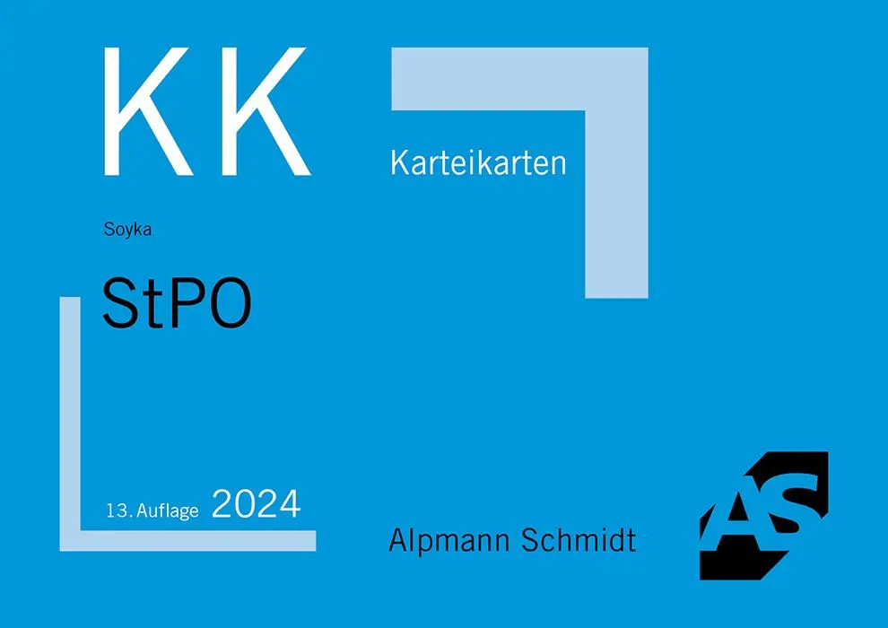 Cover: 9783867529068 | Karteikarten StPO | Martin Soyka | Taschenbuch | 75 S. | Deutsch