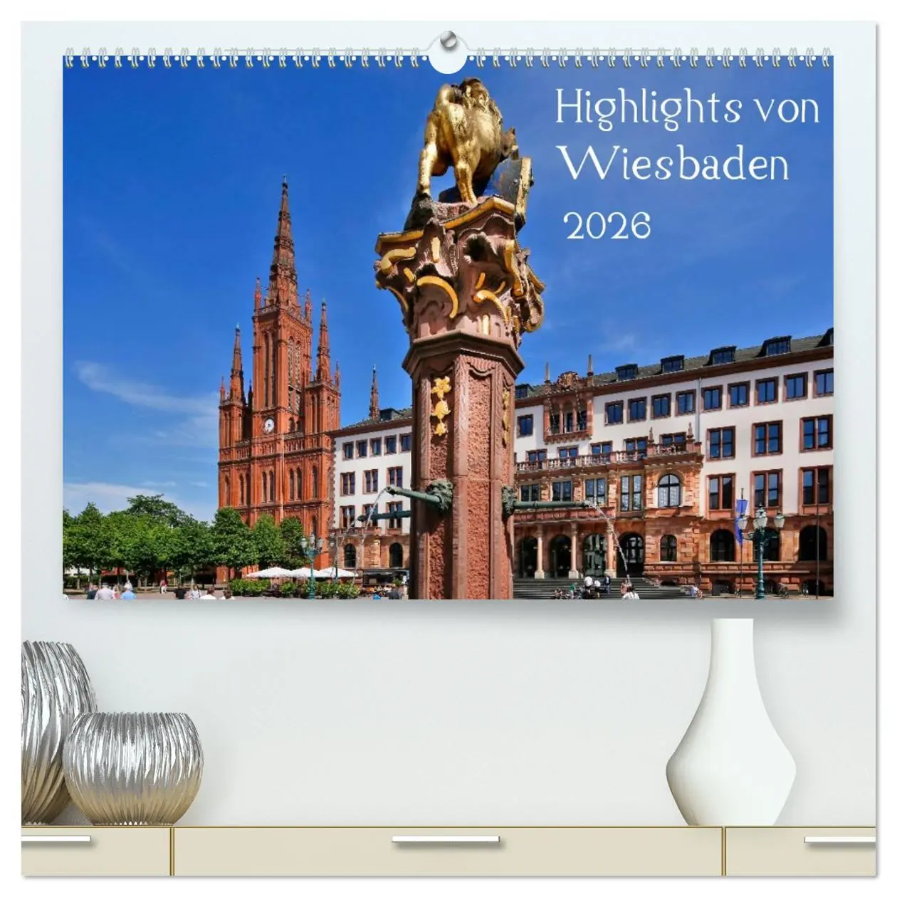 Cover: 9783516059168 | Highlights von Wiesbaden (hochwertiger Premium Wandkalender 2026...