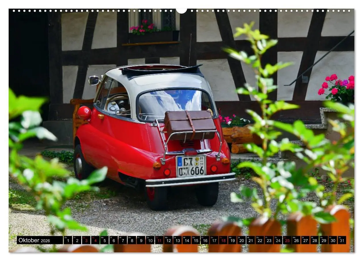 Bild: 9783516129168 | BMW Isetta - Die Knutschkugel (Wandkalender 2026 DIN A2 quer),...