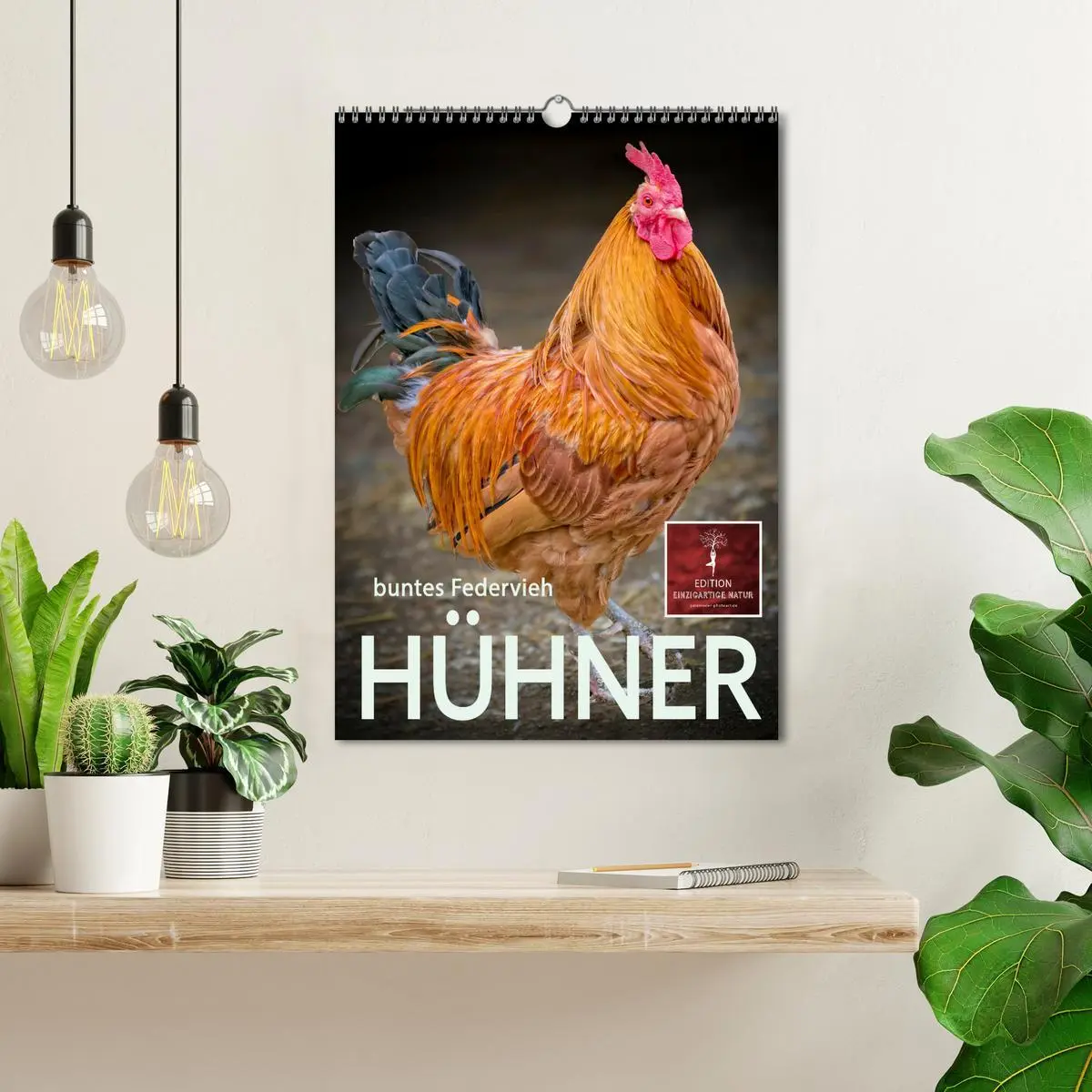 Bild: 9783516369168 | Hühner - buntes Federvieh (Wandkalender 2026 DIN A3 hoch), CALVENDO...