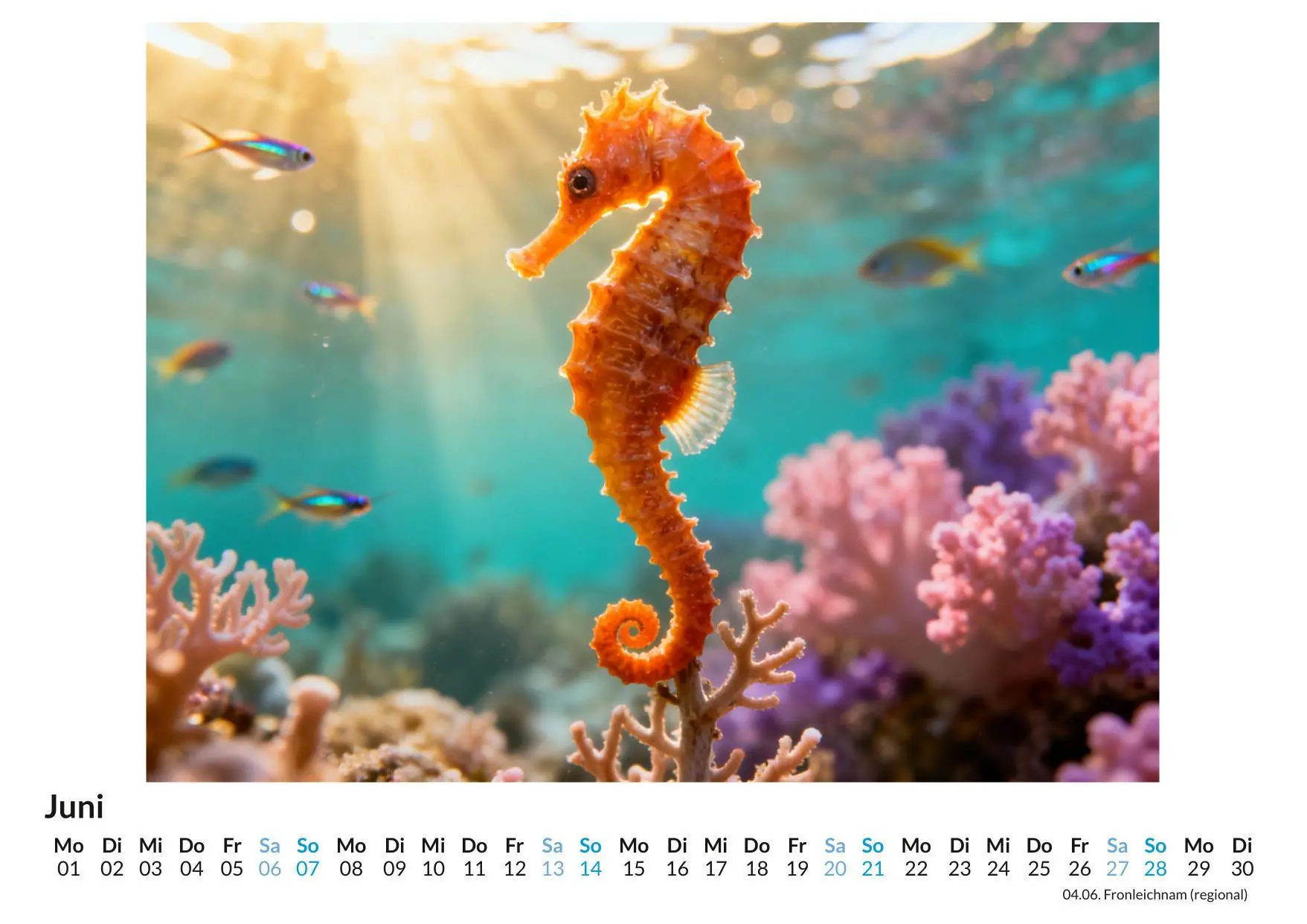 Bild: 9783695329168 | Seepferdchen | Clara Günther | Kalender | Deutsch | 2026 | FlipFlop