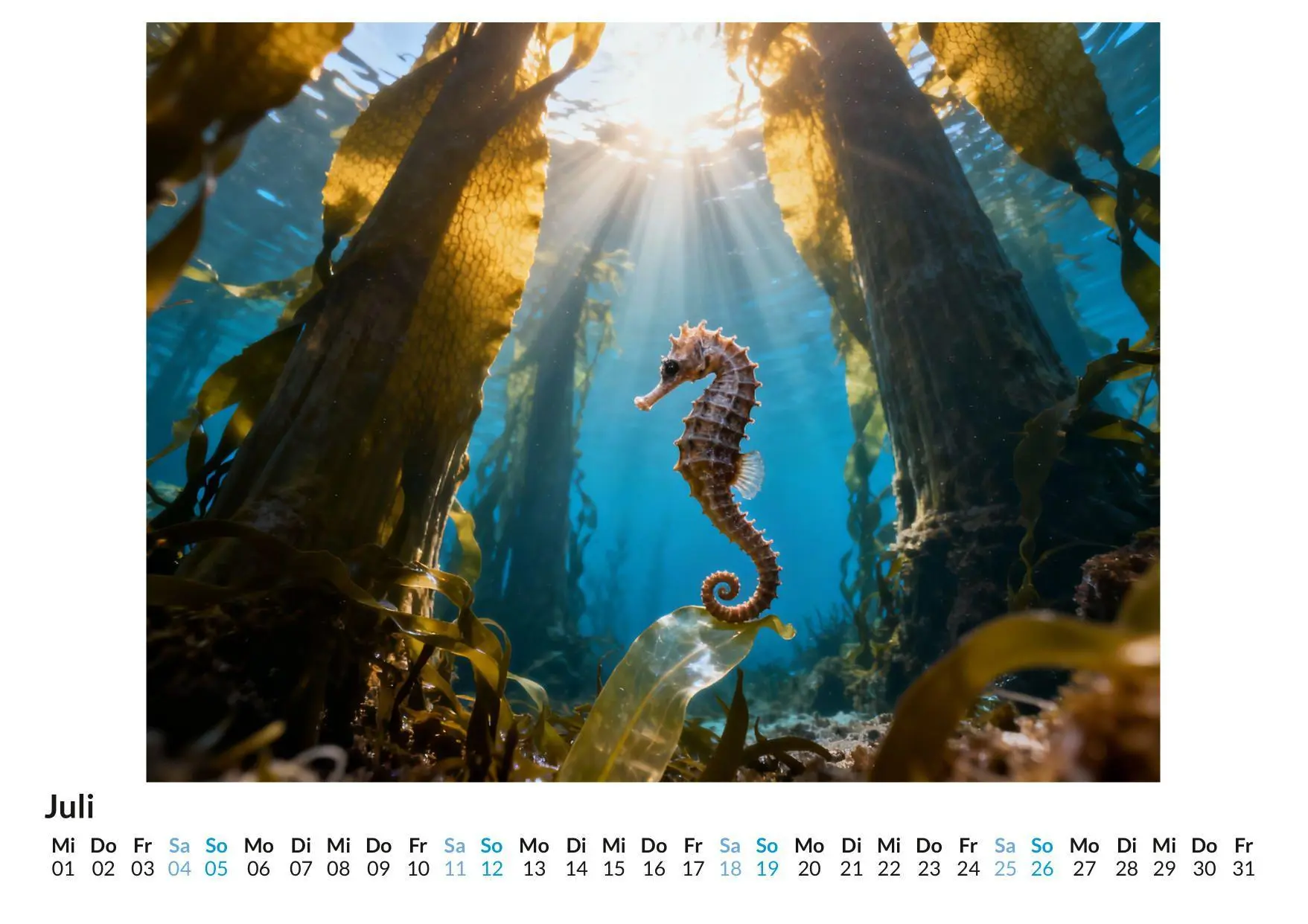 Bild: 9783695329168 | Seepferdchen | Clara Günther | Kalender | Deutsch | 2026 | FlipFlop