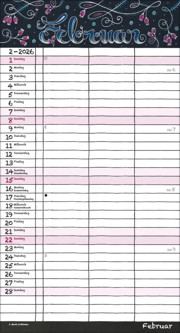 Bild: 9783731889168 | Tafeltimer für 2 mit Zetteltasche 2026 | Verlag Korsch | Kalender
